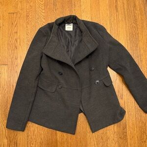 Dark grey peacoat